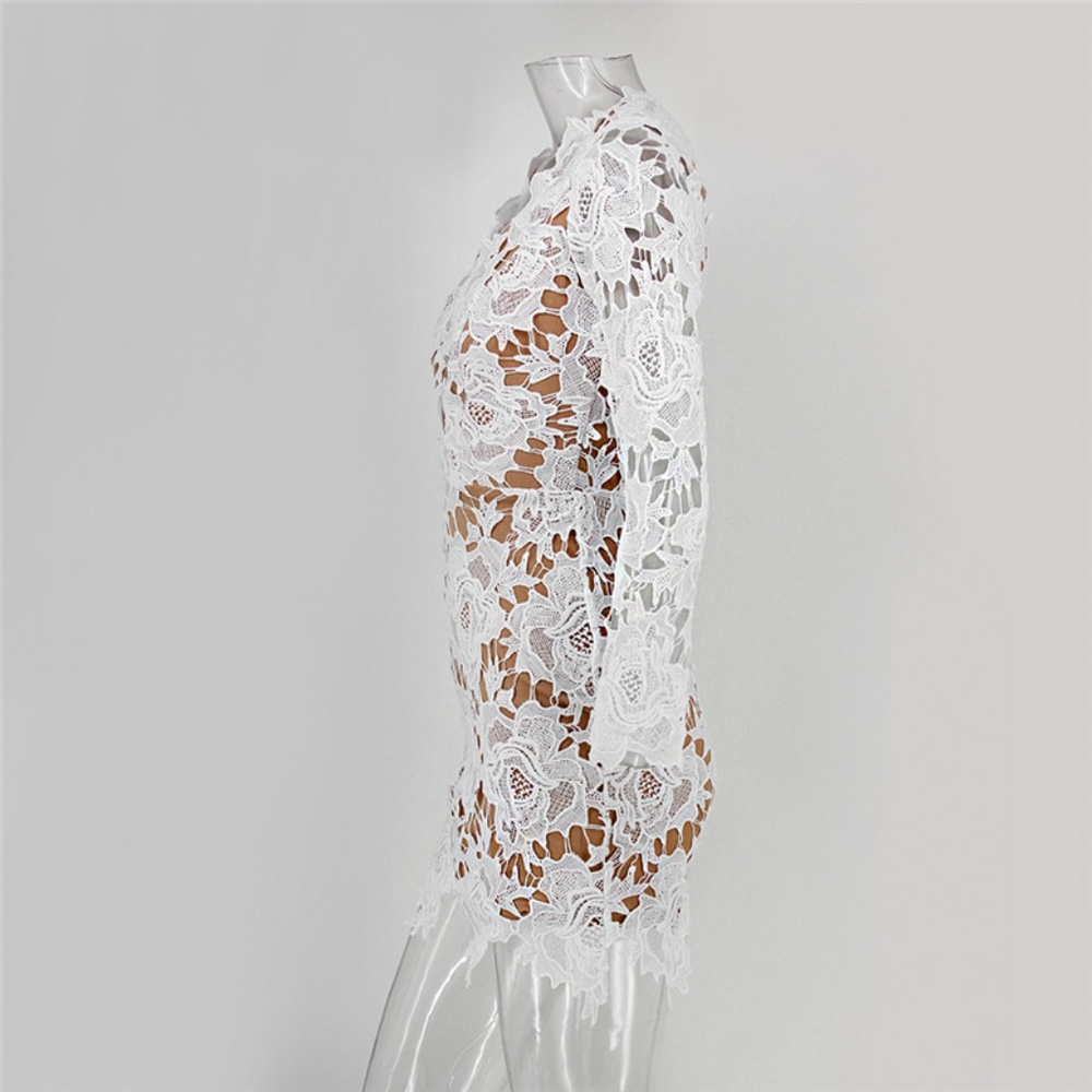 LAST ONE! SAO PAULO MINI V-NECK DRESS - Picture 6 of 7